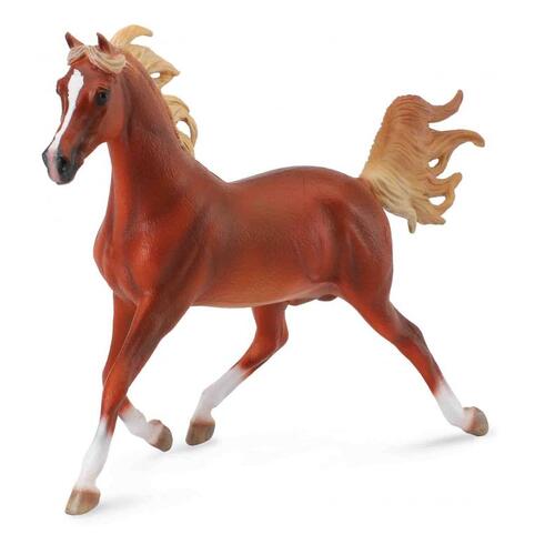 Collecta Horse Arabian Stallion Chestnut 1:12 Scale Toy Figure 89461