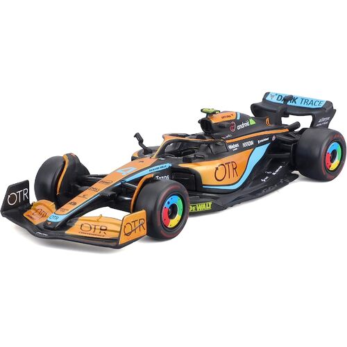Bburago 2022 F1 Race McLaren MCL 36 #4 Lando Norris 1:43 Scale Diecast 38063N
