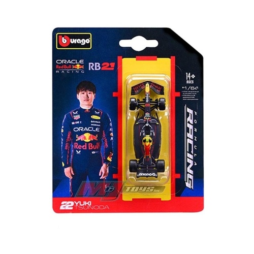 Bburago 2025 Oracle RB21 Formula 1 #22 Yuki Tsunoda 1:64 Scale Diecast Vehicle 60165