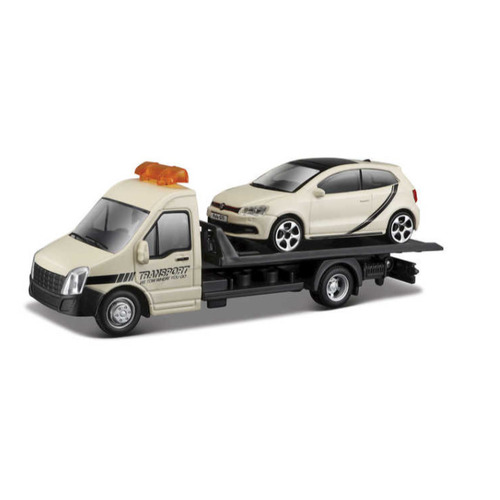 Bburago Flat Bed with Car 1:43 Scale Diecast Model Assorted; One Supplied 31400