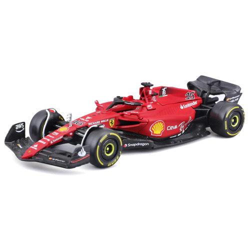 Bburago Ferarri Racing 2022 F1 75 Leclerc #16 Scale 1:43 Diecast 36832L