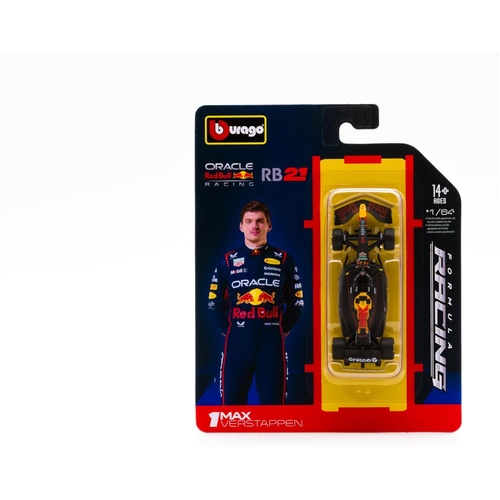 Bburago 2025 Oracle RB21 Formula 1 #1 Max Verstappen 1:64 Scale Diecast Vehicle 60165