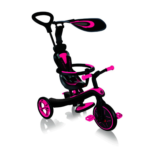 Globber Explorer Trike 4 in 1 All-in-one Trike & Balance Bike - Fuschia Pink 632-110-3-AUS