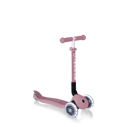 Globber ECOLOGIC Junior FOLDABLE LIGHTS Scooter [Colour: Berry] 629-510