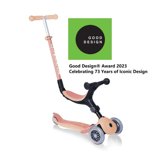 Globber ECOLOGIC GO UP Foldable Plus Convertible Scooter - Peach 694-506
