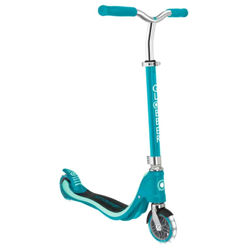 Globber Flow 125 Scooter with LED Light up Wheels - Teal 772-105