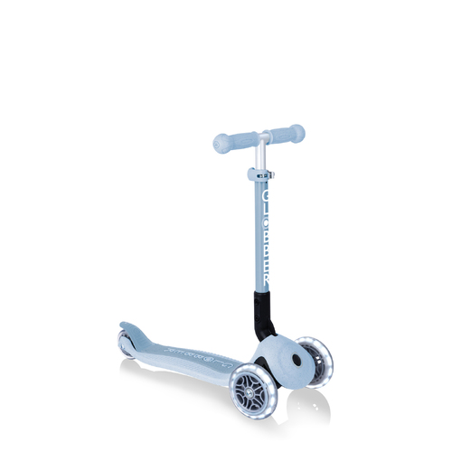Globber ECOLOGIC Junior FOLDABLE LIGHTS Scooter [Colour: Blueberry] 629-501