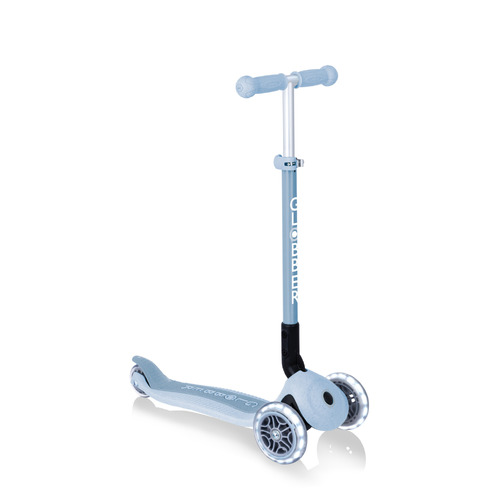 Globber PRIMO Ecologic Foldable Scooter with Lights - Blueberry 696-501
