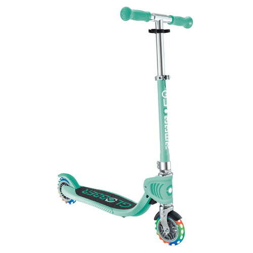 Globber Flow Foldable Junior Lights Scooter - Mint 870-206