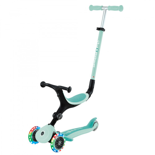 Globber GO UP Active Three Wheel Scooter With Lights - Mint/Dark Mint 744-206