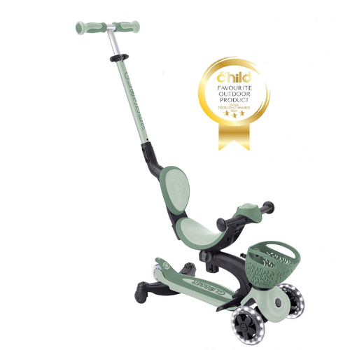Globber GO UP Baby Lights 360° - Sage/Olive 844-104