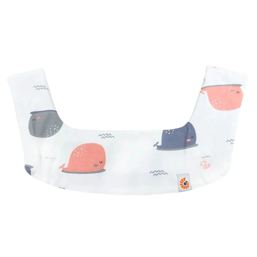 Ergobaby 360 Teething Pad & Drool Bib - Whale/Clouds