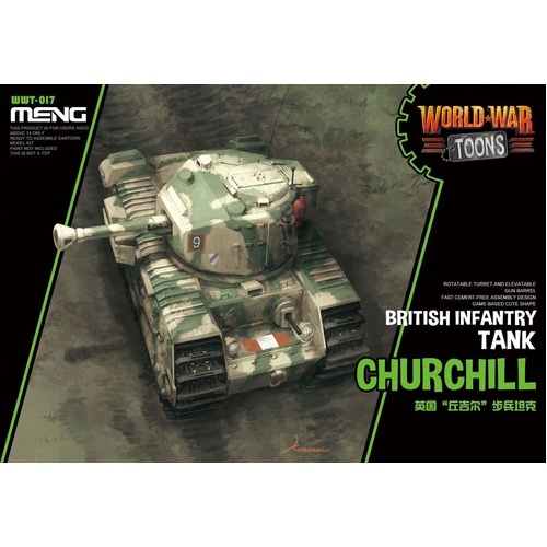 Meng World War Toons British Infantry Tank Churchill Model Kit WWT-017