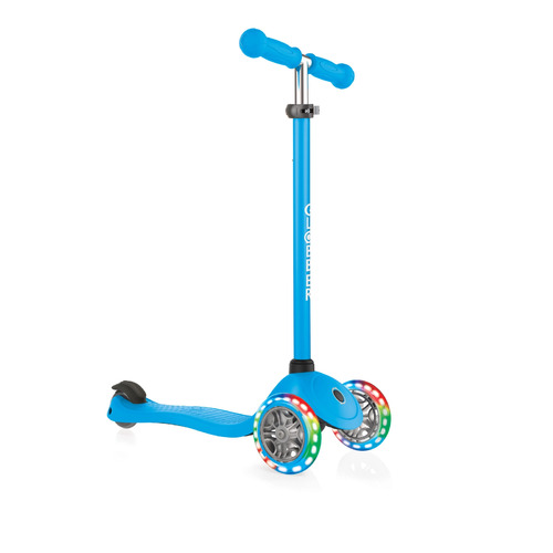 Globber PRIMO Lights w/Ano TBar Scooter - Blue 423-101-3