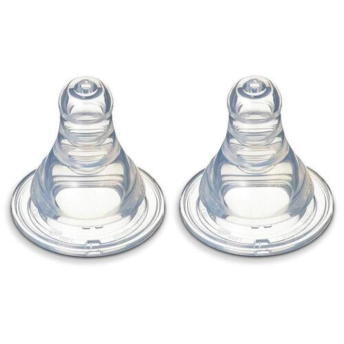 Pigeon Flexible Peristaltic Nipple Slim Neck Teat L Flow 2 pack suits 9+ months PTB943