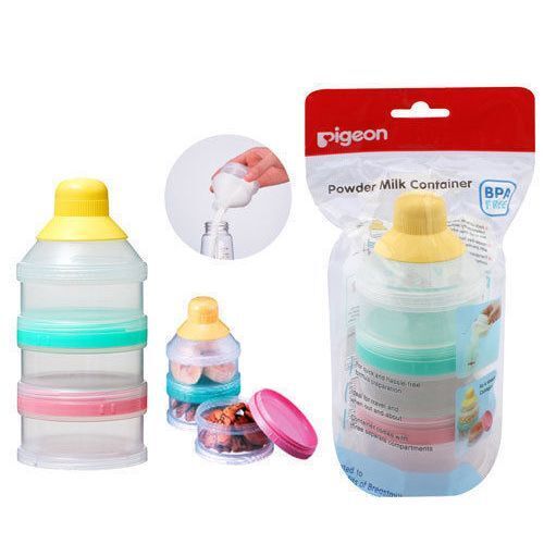 Pigeon Baby Powder Milk Formula Container BPA Three Compartments PAC208