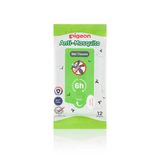 Pigeon Anti-Mosquito Wet Tissue Wipes 12pk PWK565