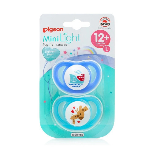 Pigeon MiniLight Pacifier/Dummy Twin Pack Large Assorted PDN754