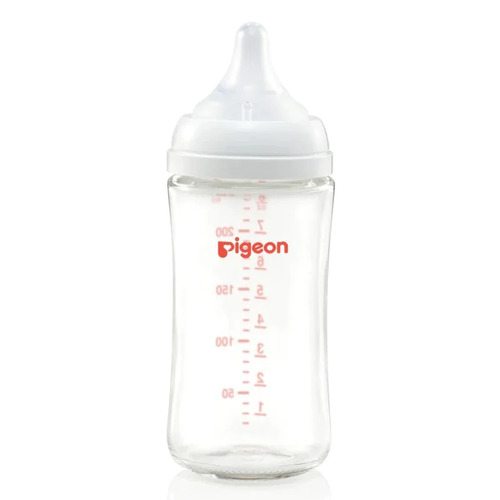 Pigeon SofTouch PP Wide Neck Glass Baby Bottle 240mL suit 3+ months PBA437