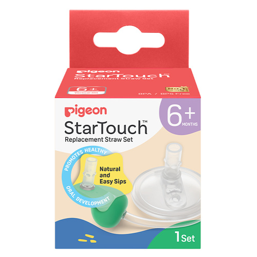 Pigeon StarTouch Replacement Straw Mint/Blue