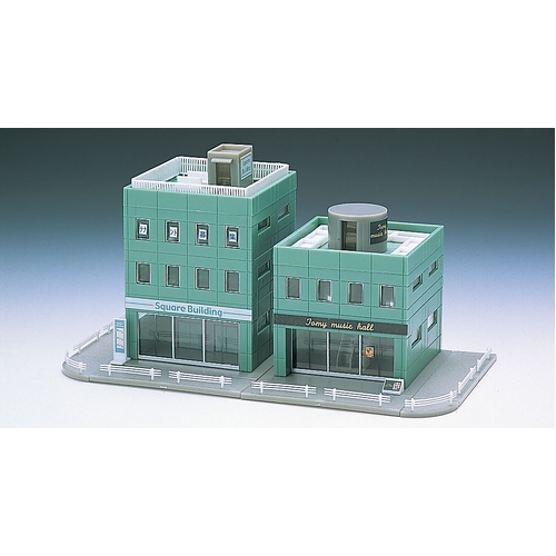 Tomix Square Building Set (Green) N Gauge 4050