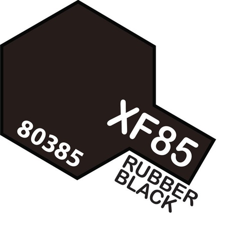 Tamiya Enamel 10ml Model Paint - XF-85 Rubber Black