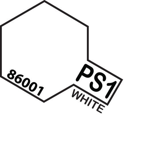 Tamiya Colour for Polycarbonate 100ml PS-1 White Spray Paint 86001