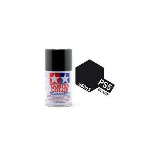 Tamiya Polycarbonate Spray Paint 100ml Colours - PS-5 Black