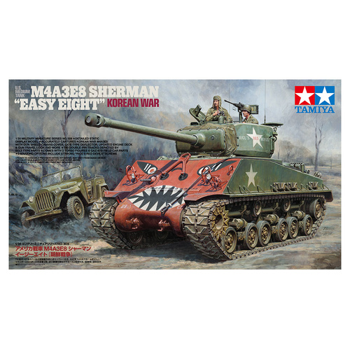 Tamiya 1:35 M4A3E8 Sherman "Easy Eight" U.S. Medium Tank Korean War Model Kit 35359