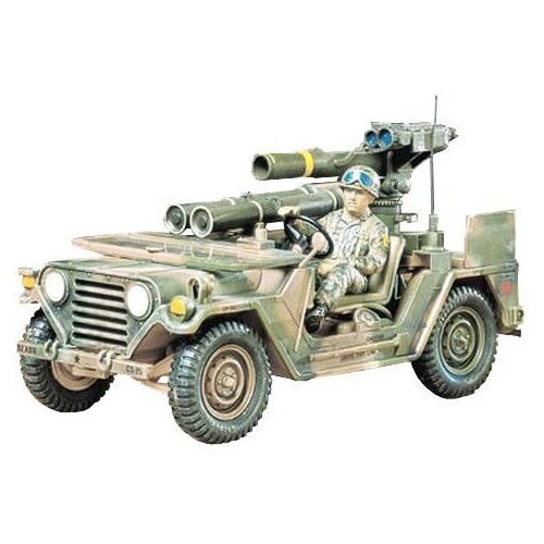 Tamiya M151A2 Army Jeep With TOW Missile Launcher 1:35 Scale Plastic Model Kit 35125