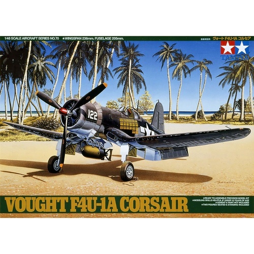 Tamiya Vought F4U-1A Corsair 1:48 Scale Model Kit 61070