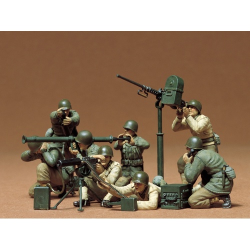 Tamiya 1:35 Military Figures U.S. Gun & Mortar Team Model Kit 35086