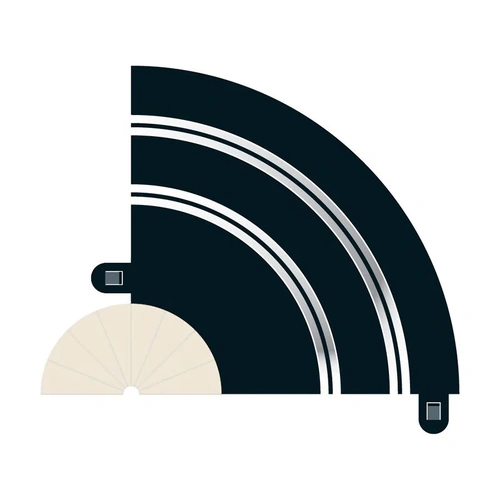 Scalextric Radius 1 Hairpin Curve 90 degree Slot Car Track 2pk C8201
