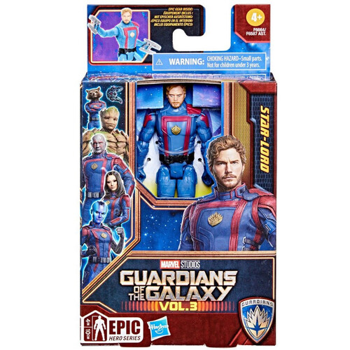 Hasbro Marvel Guardians of the Galaxy Vol.3 4" Epic Hero Action Figure F6587 - Star-Lord F65875L21