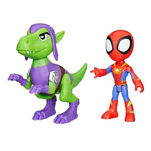 Hasbro Marvel Spidey and His Amazing Friends Dino-Webs, Spidey and Goblin Raptor F9478