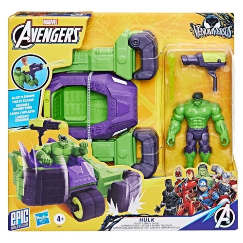 Hasbro Marvel Avengers 4-in-1 Hulk Blast & Smash Truck G0891