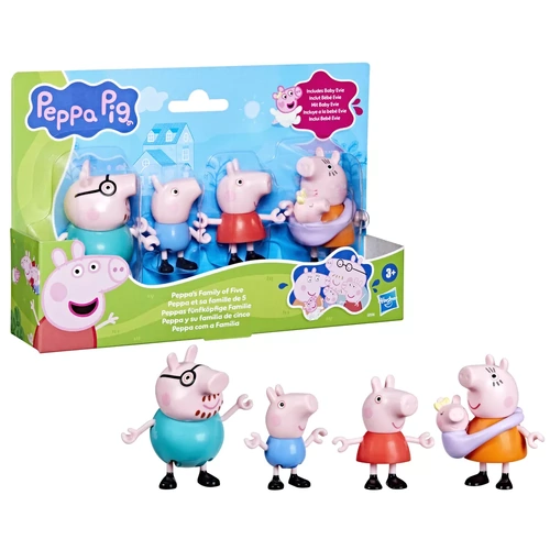 Peppa Pig Family of Five Figurines G0506