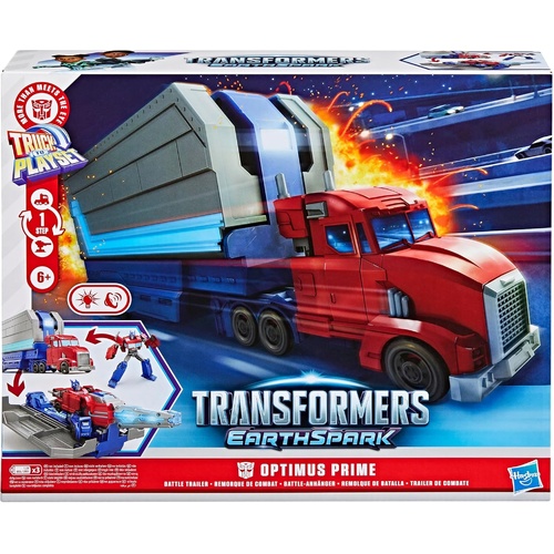 Transformers Earthspark Optimus Prime Battle Trailer G0750