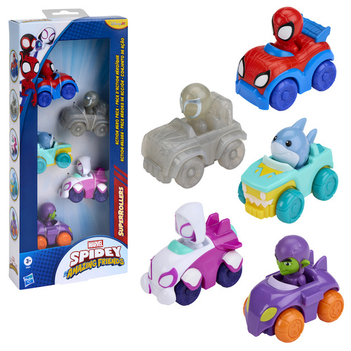 Marvel Spidey and his Amazing Friends Superrollers Action Hero Pack G3654