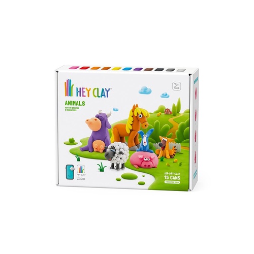Hey Clay Animals Craft Set (15 Cans) E73359