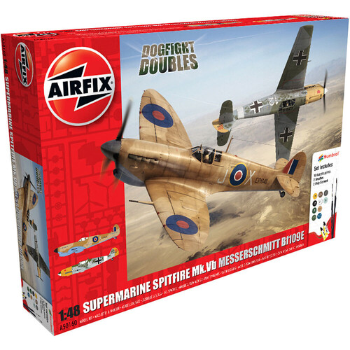 Airfix Supermarine Spitfire Mk.Vb Messerschmitt Bf109E 1:48 Scale Model Kit 50160