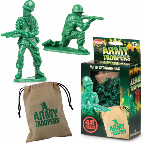 Tobar Army Troopers With Storage Bag 48 Pieces 10492