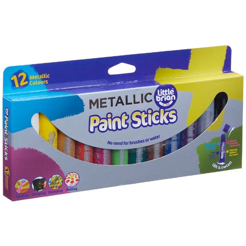 Little Brian Paint Sticks 12 Metallic Colours LTB301