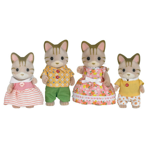 Sylvanian Families Striped Cat Family SF5180