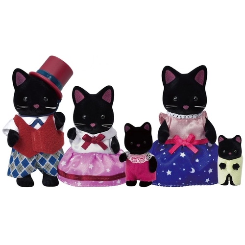 Sylvanian Families Midnight Cat Family SF5530