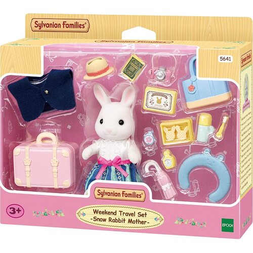 Sylvanian Families Weekend Travel Set - Snow Rabbit Mother 5641