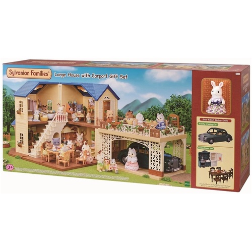 Sylvanian Families Large House with Carport Gift Set SF5669