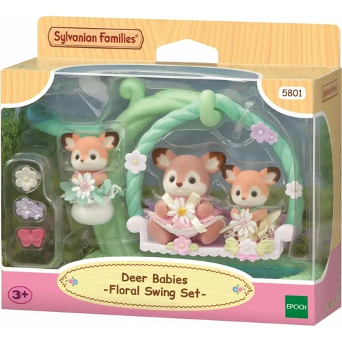 Sylvanian Families Deer Babies - Floral Swing Set SF5801