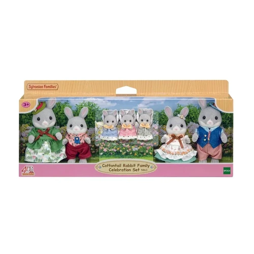 Sylvanian Families Cottontail Rabbit Family Celebration Set 5863