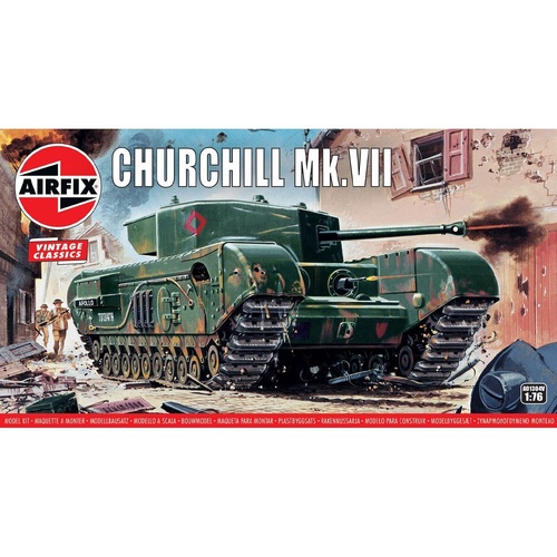Airfix 1:76 Churchill Mk.VII Tank Model Kit A01304V